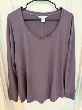 Athleta Long Sleeve Scoop Neck Top - Mauve